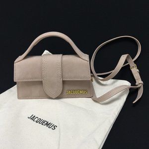 Jacquemus Le Bambino Mini Flap Bag Dark Beige